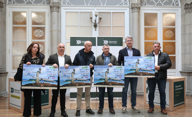 Presentan la 2ª Regata Nacional  de kayak de mar, que cita  a 400 piragüistas en O Grove y Vilanova