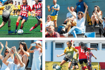 Las instalaciones de Vilaxoán contaron con multitud de espectadores que acudieron a apoyar a las jugadoras   gonzalo salgado