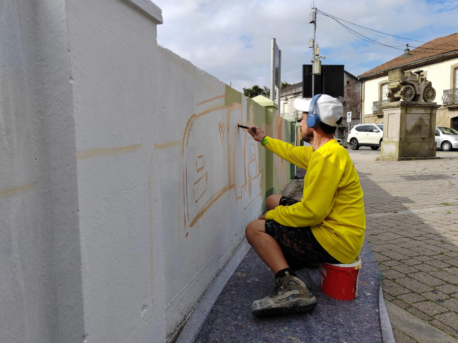 Pontecesures renovará la imagen de espacios públicos con murales de arte urbano