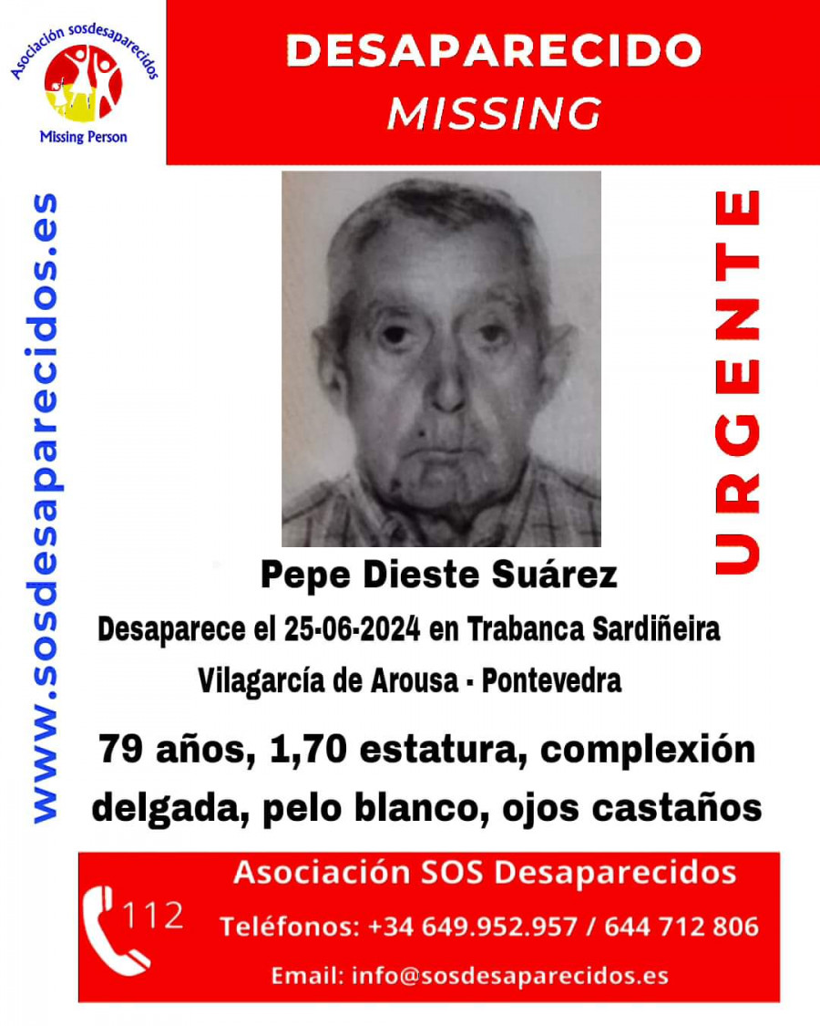 Convocan una batida ciudadana para buscar a Pepe Dieste