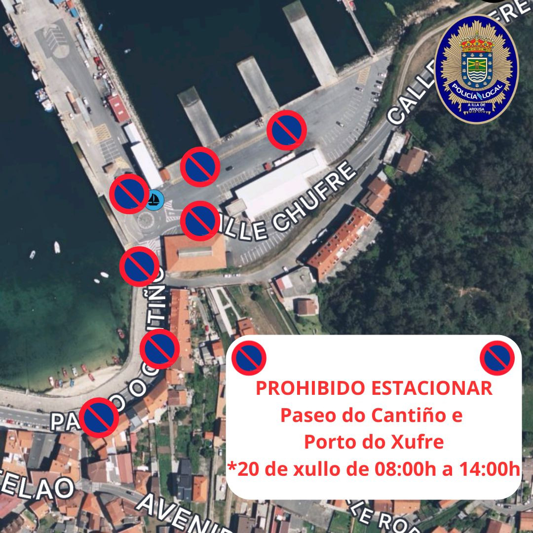 Cortes trafico A Illa fiestas carmen 2024 3