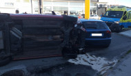 Una vecina de Vilagarcía resulta herida en un accidente con vuelco en Corvillón