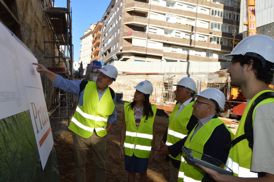 La primera fase de las obras del nuevo mercado de Sanxenxo concluirán en el mes de octubre