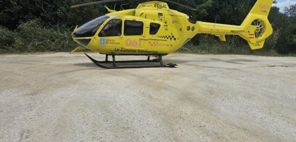 Evacuados en helicóptero, por causas diferentes, un hombre y una niña en las islas Cíes