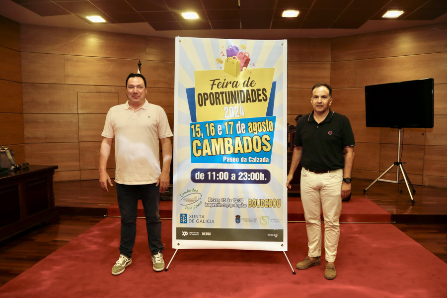 Cambados celebra una nueva edición de la Feira de Oportunidades con 26 comercios