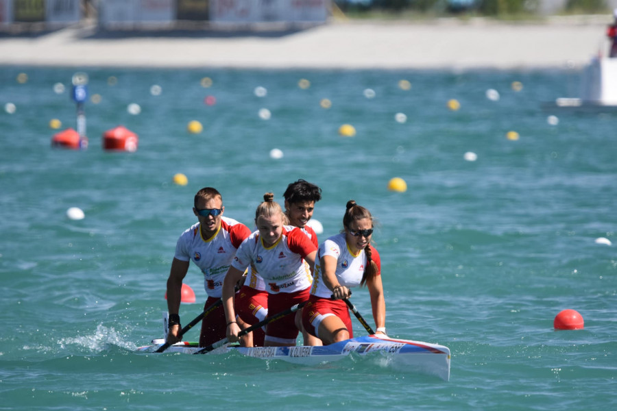 Manuel Fontán se queda a las puertas del podio en la prueba C1 500 m y se lleva el bronce en C4