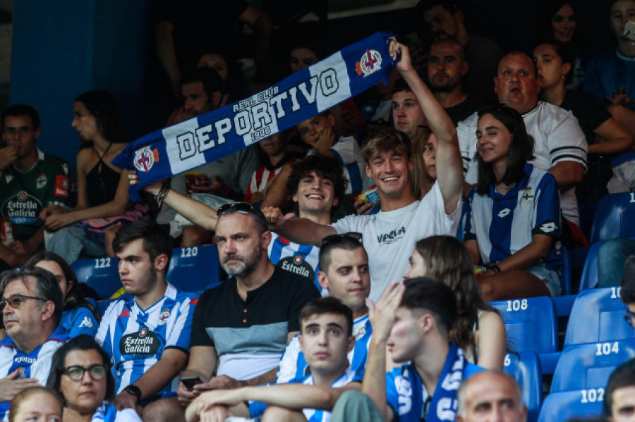 La afición del Dépor, de Champions