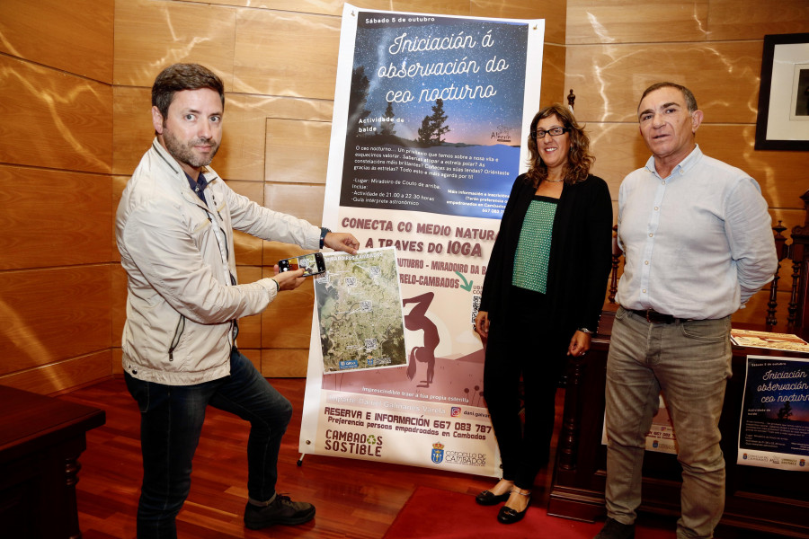 Cambados pone en valor su red de miradores con sesiones de yoga y observación astronómica