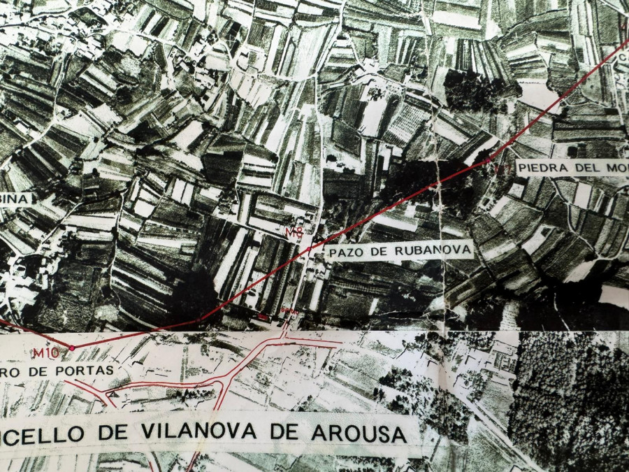 La mayoría de mapas incluyen la capilla de Rúa Nova del lado de Vilanova