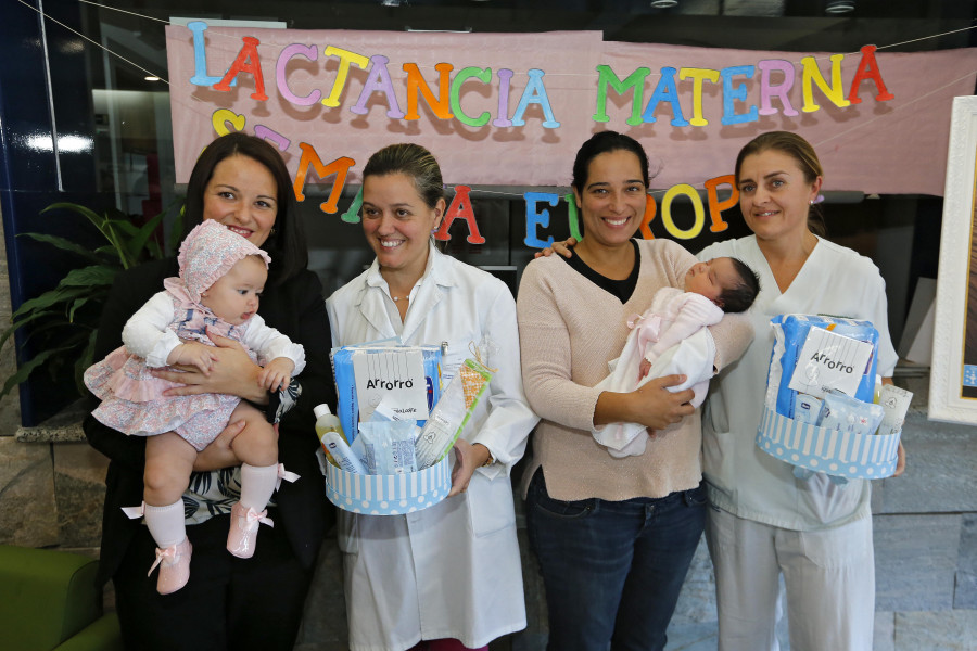 Reivindicativa "tetada pública" para la Semana de la Lactancia Materna en Vilagarcía