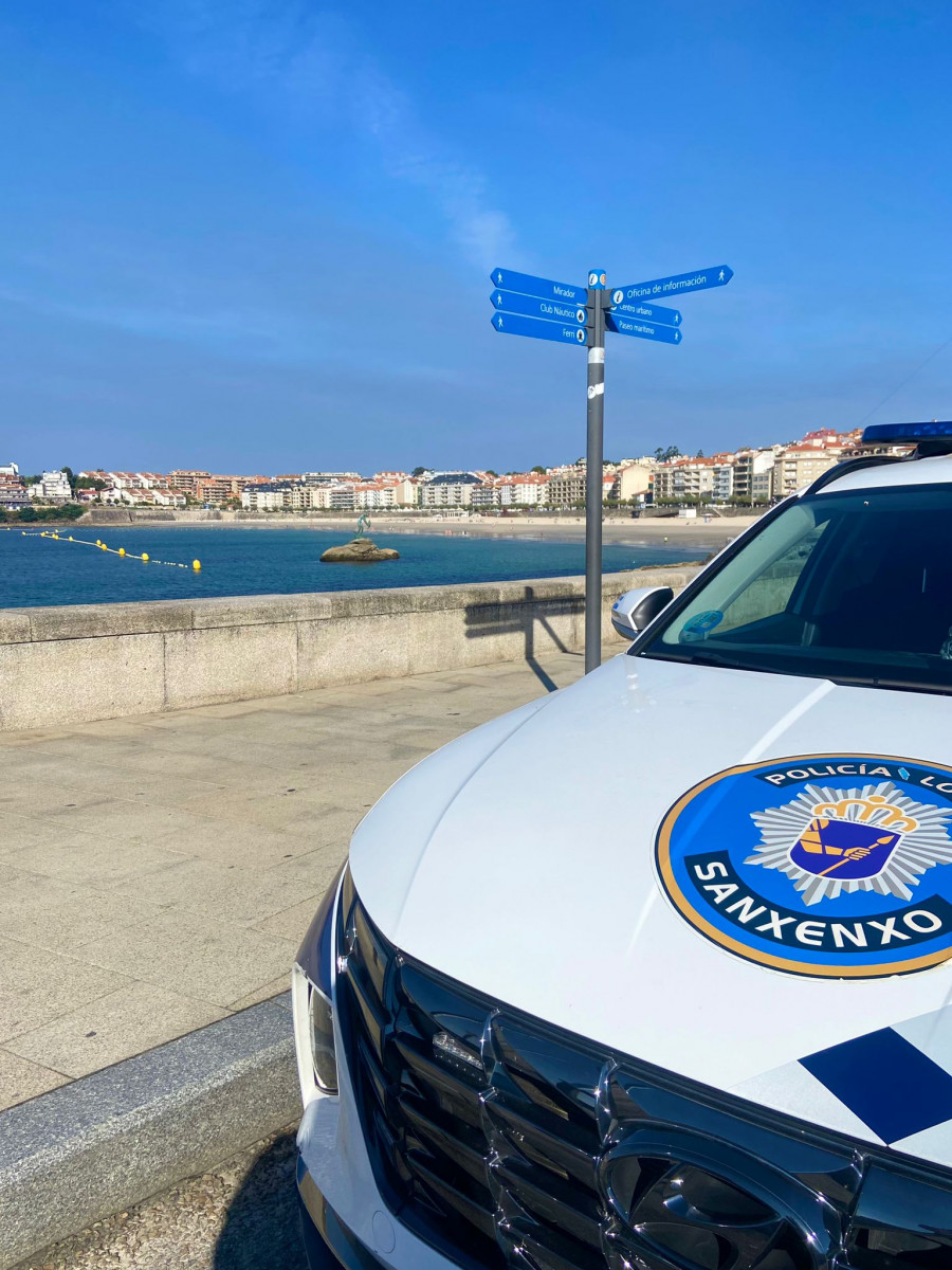 La Policía Local de Sanxenxo identifica a un vecino que dio positivo en drogas cuando circulaba en patinete eléctrico