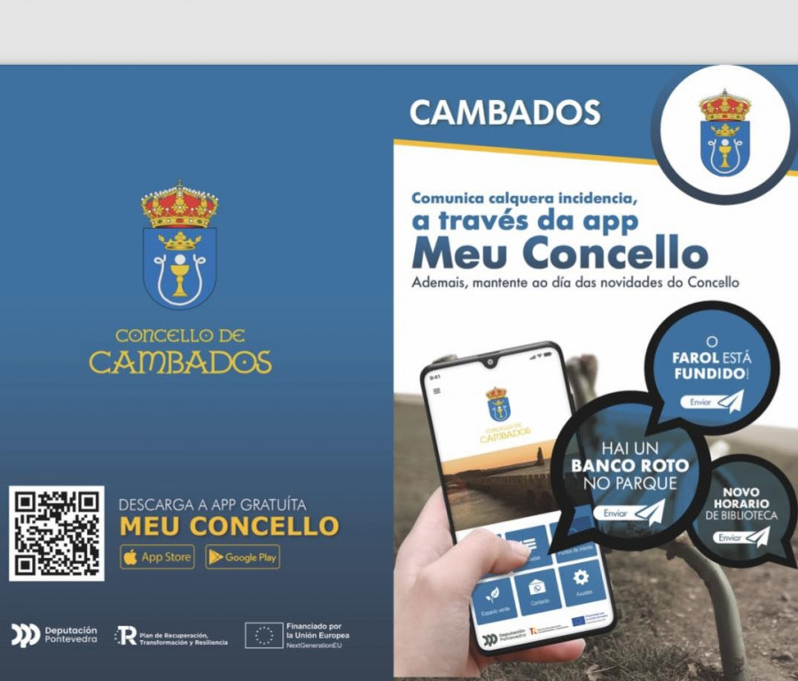 Cambados habilita una app para que los vecinos comuniquen incidencias en tiempo real