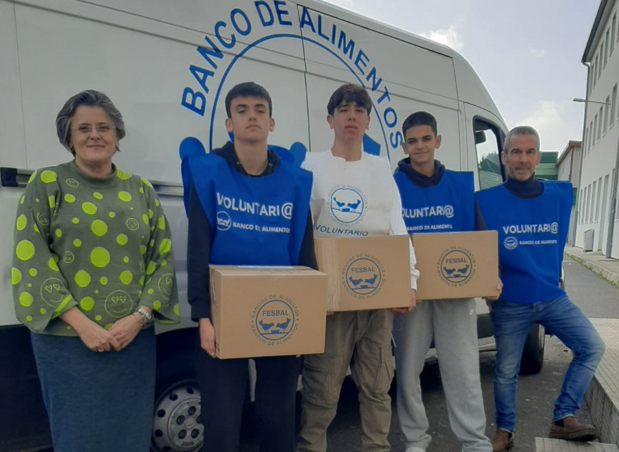 Centros educativos de O Salnés se vuelcan con el Banco de Alimentos