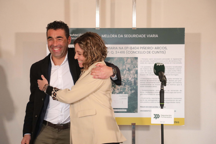 La Diputación pone en marcha la contratación de las obras de mejora de la carretera de Piñeiro a Arcos, en Cuntis
