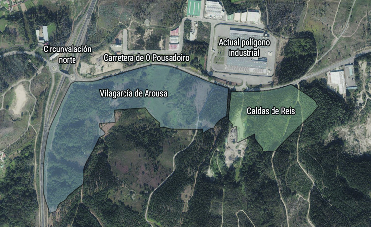 Vilagarcía ofrece hasta 230.000 metros cuadrados de terreno para la ampliación de O Pousadoiro