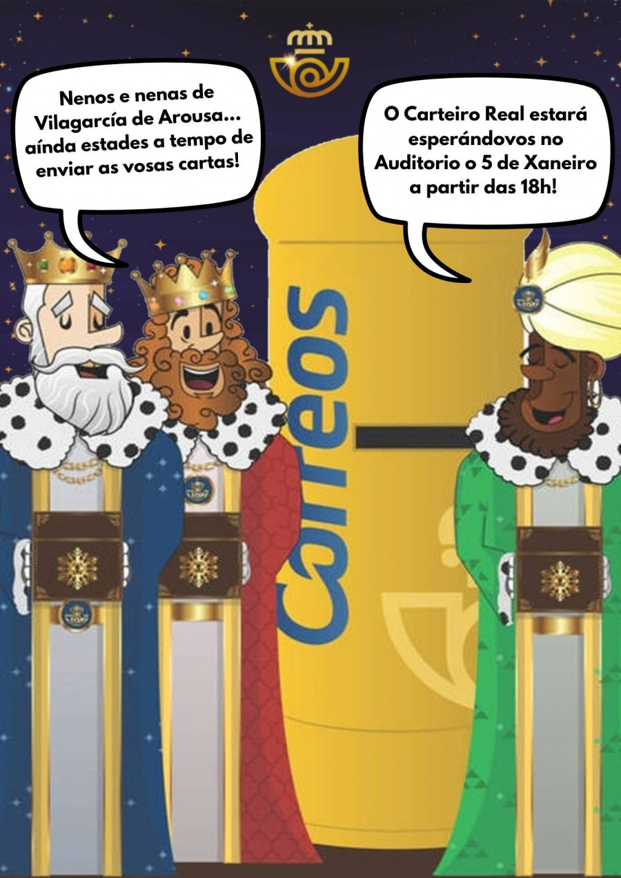 Los carteros reales de Correos estarán con los Reyes Magos en Vilagarcía