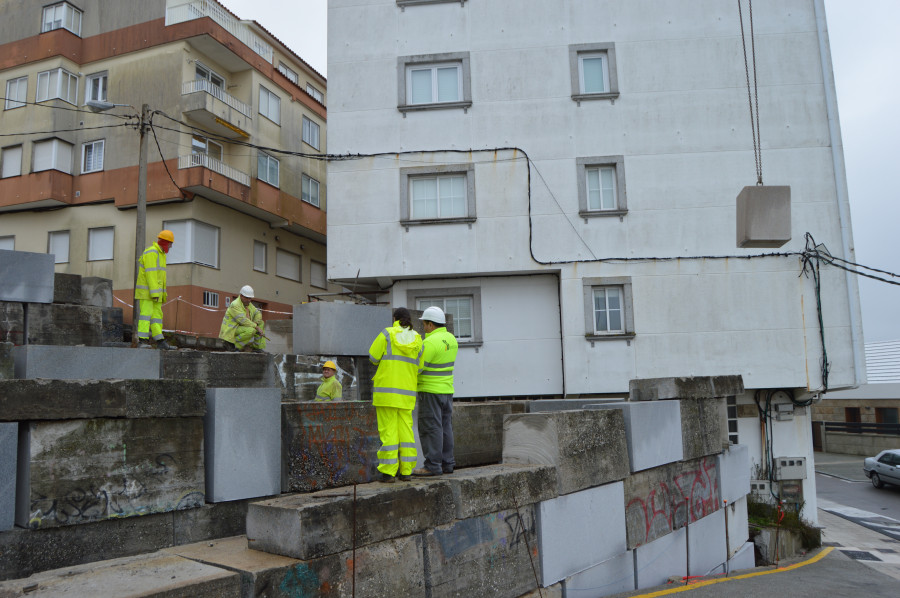Las obras en el entorno de A Peixeira incluyen la demolición del muro actual y la incorporación de vegetación
