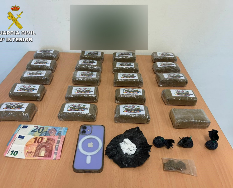 Droga incautada Cuntis