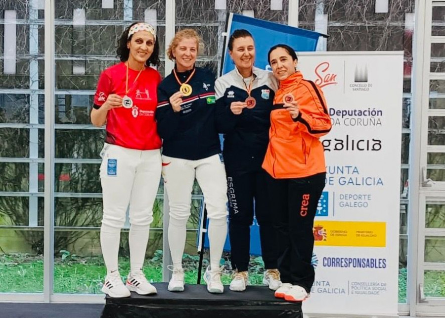 La arousana Araceli Bugallo logra la plata en el primer máster nacional