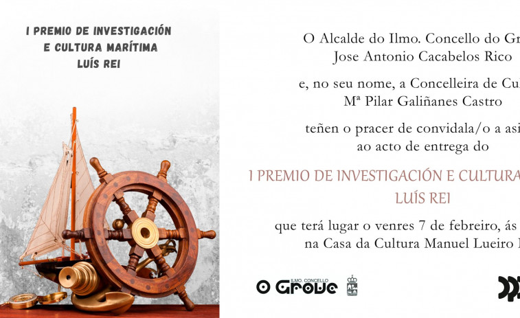 El premio de investigación y cultura marítima de O Grove recae en el trabajo sobre talasonimia de Helena Domínguez