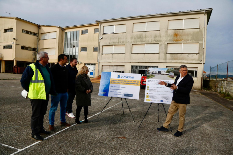 El antiguo colegio de O Cruceiro, en Sanxenxo, acogerá una biblioteca, un centro de mayores y el FP de hostelería