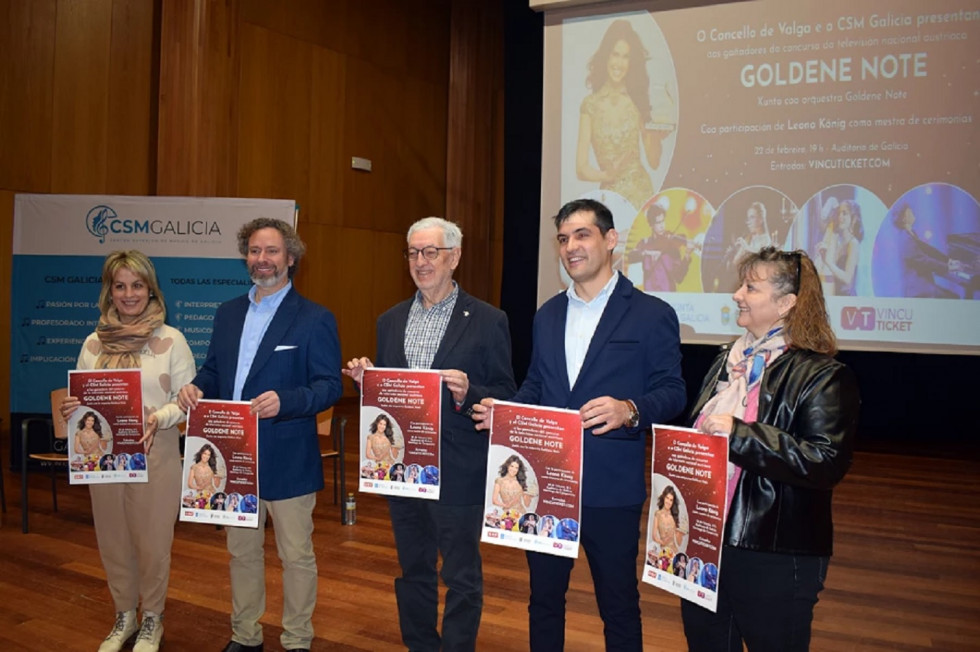 Presentación gala goldene note valga