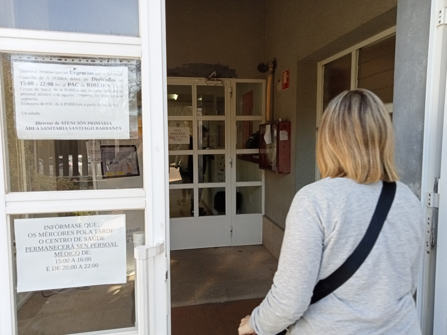 Arrecian las quejas por la falta de médicos de Atención Primaria en A Pobra durante tres horas de los miércoles por la tarde