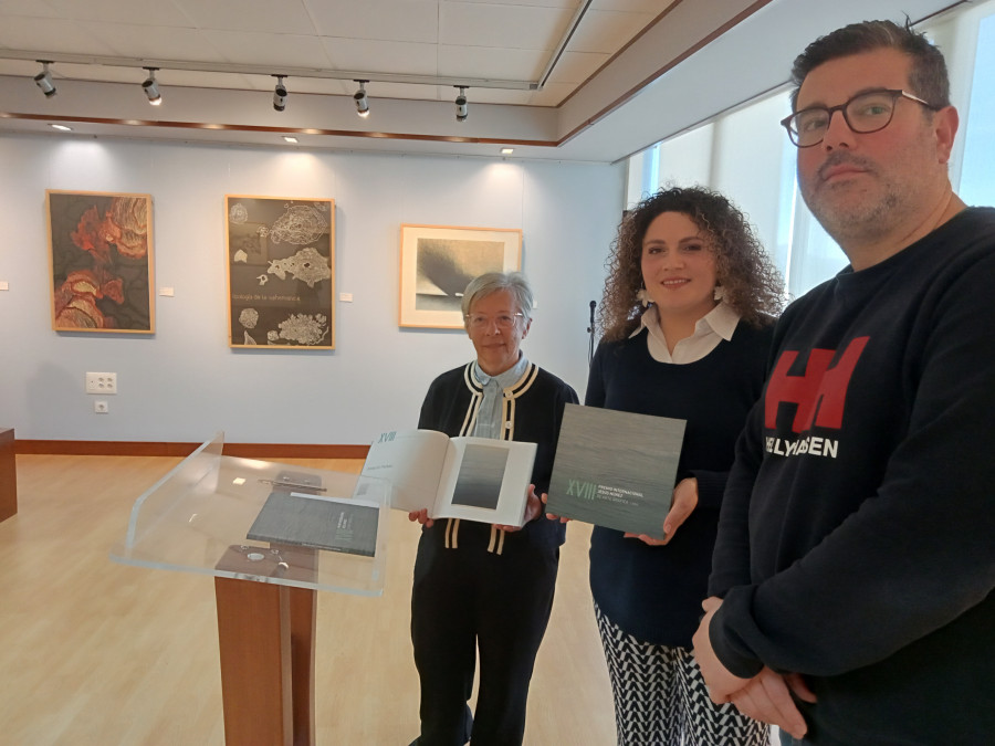 Inaugurada en Ribeira la exposición de arte gráfico del “XVIII Premio Internacional Jesús Núñez”, que se puede visitar hasta el 22