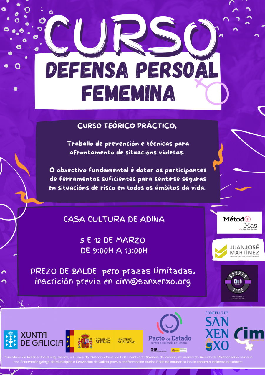 Sanxenxo organiza un curso gratuito de defensa personal femenina