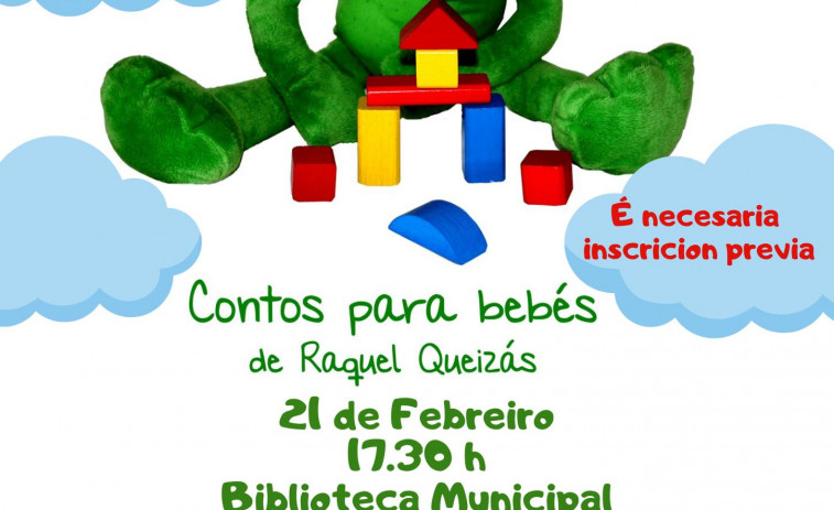 Cultura de O Grove organiza una sesión de cuentos para bebés de la mano de Raquel Queizás en la biblioteca