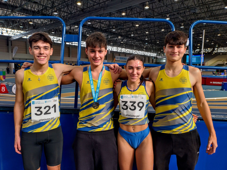El Atletismo Barbanza logra tres medallas en los Autonómicos Sub 18 y Sub 20
