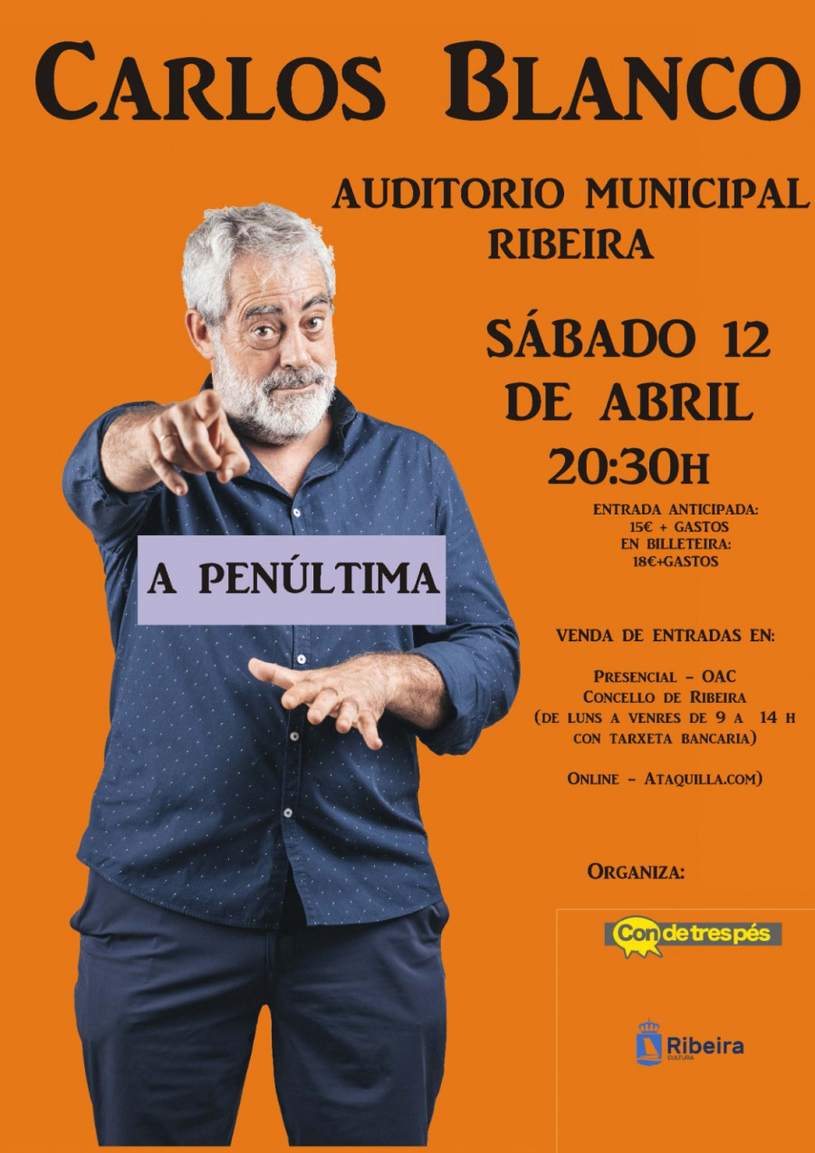 Salen a la venta las entradas para ver a Carlos Blanco y para el musical de Vaiana en Ribeira