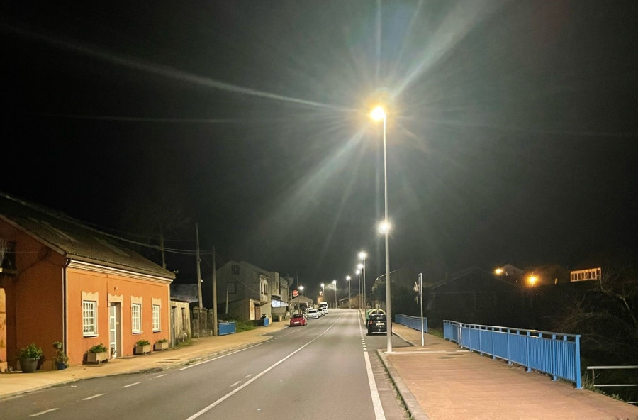 La Xunta concluye la renovación de iluminación en la PO-549, que comunica Vilagarcía con Vilanova