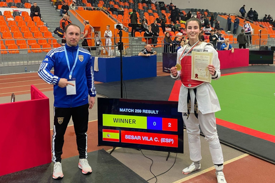 Carla Sesar, deportista del Natural Sport, se alza con el oro en Bulgaria