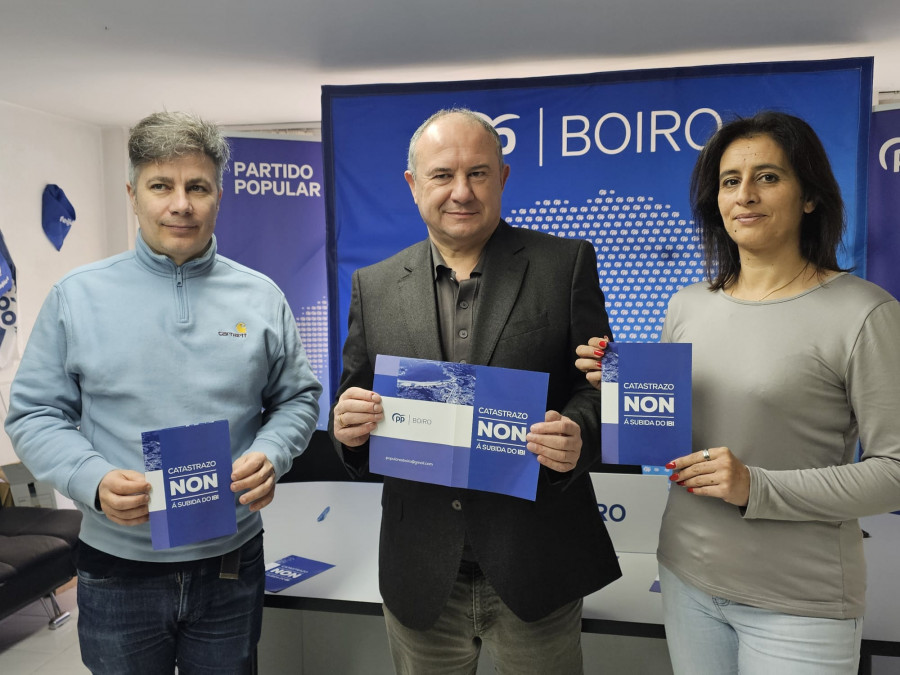Los populares de Boiro recogen 486 firmas en el inicio de su campaña contra la subida del IBI
