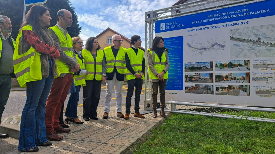 Iniciada la transformación urbana de la carretera general de Palmeira