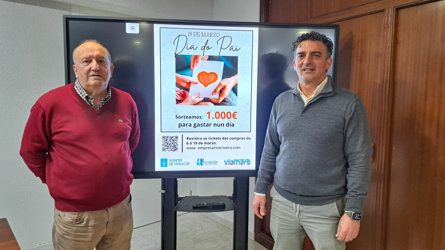 La patronal ribeirense pone en juego 1.000 euros en la campaña por la celebración del Día del Padre