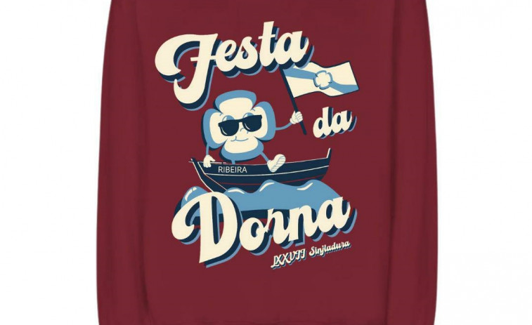 Las peñas eligen el diseño de la sudadera oficial de la Festa da Dorna de Ribeira