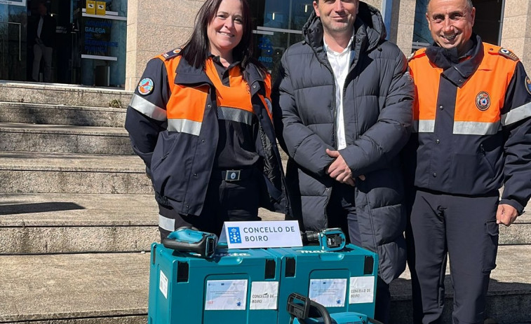 Los equipos de Protección Civil de O Barbanza se refuerzan con nuevo equipamiento material