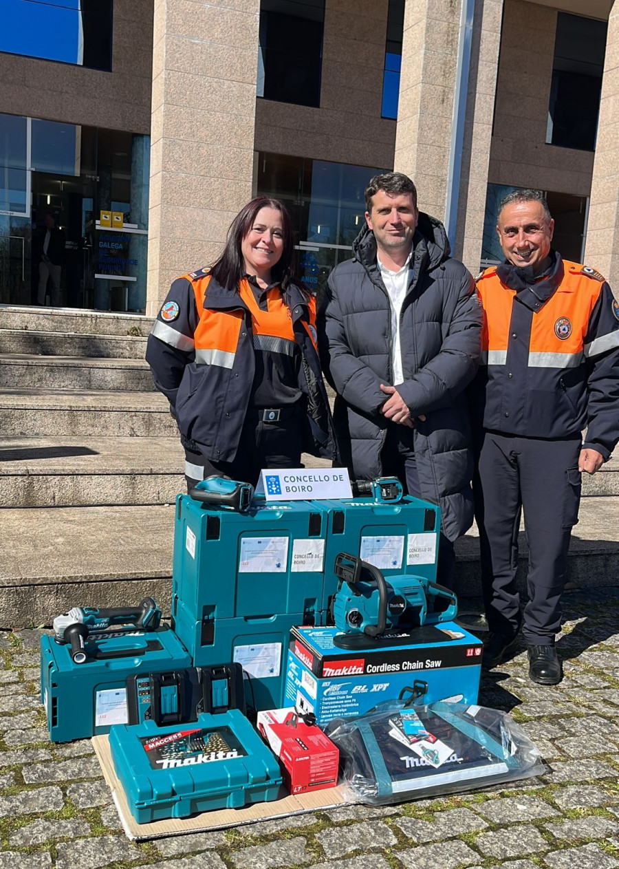 Los equipos de Protección Civil de O Barbanza se refuerzan con nuevo equipamiento material