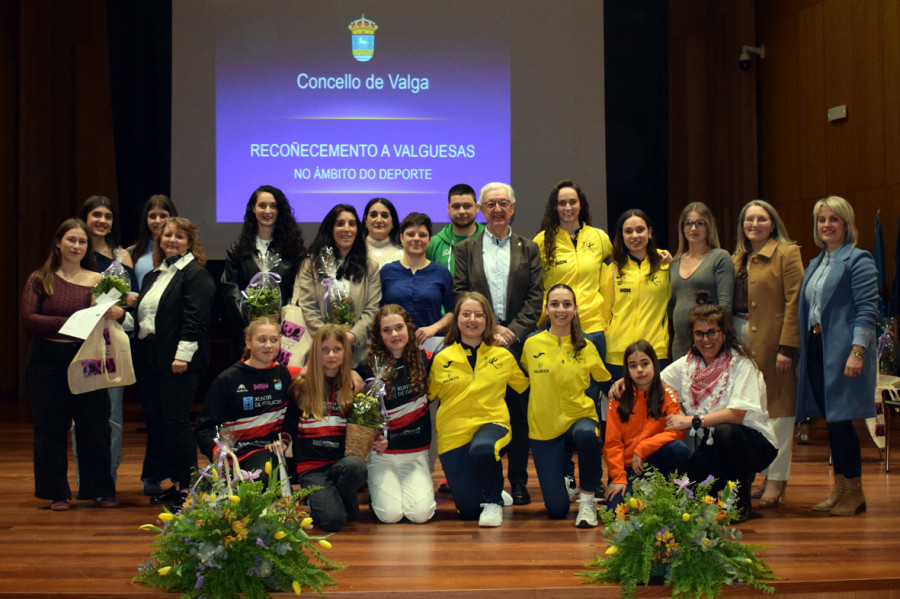 Valga continúa con los actos del 8-M con un homenaje a sus deportistas