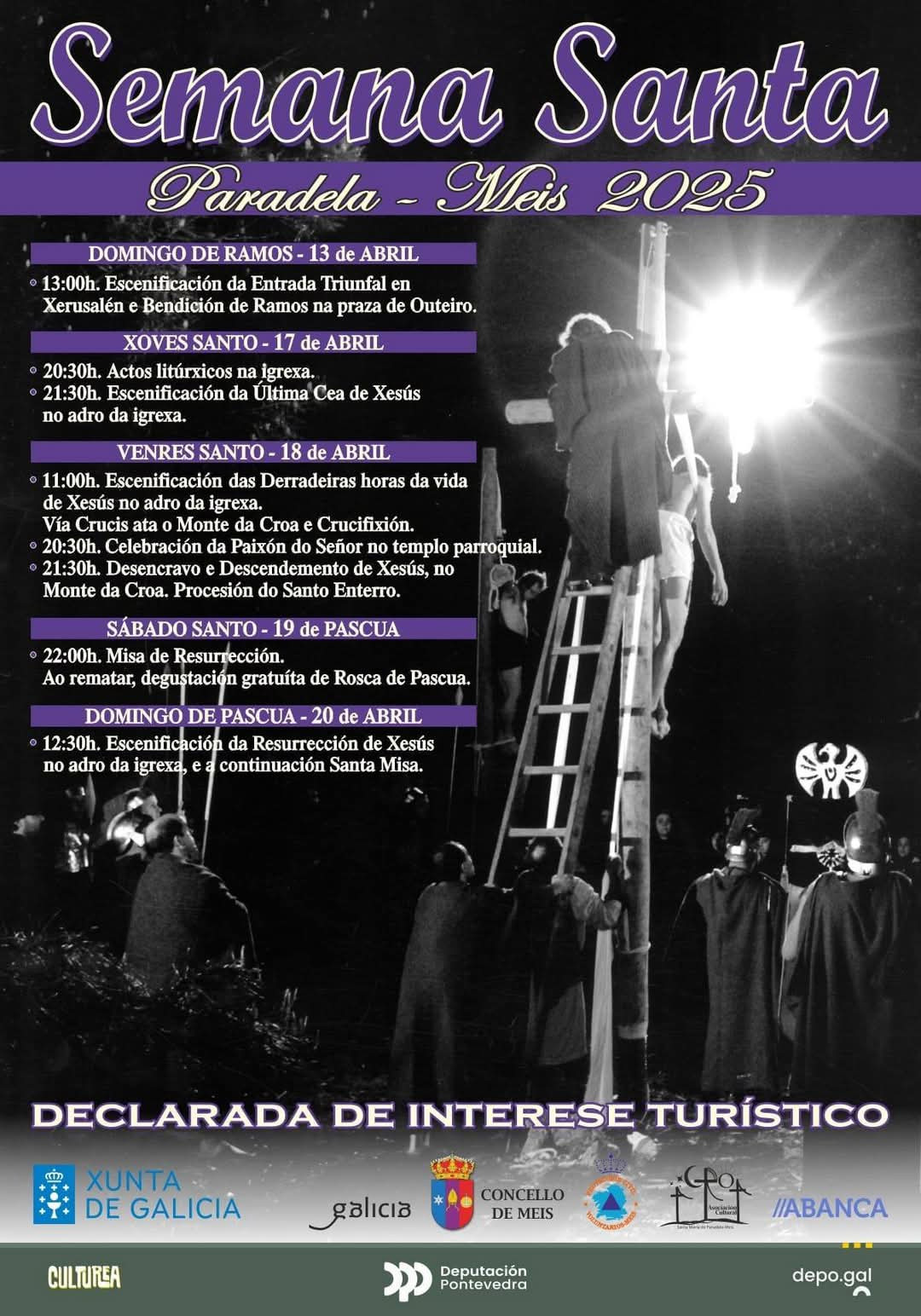 Cartel semana santa paradela meis