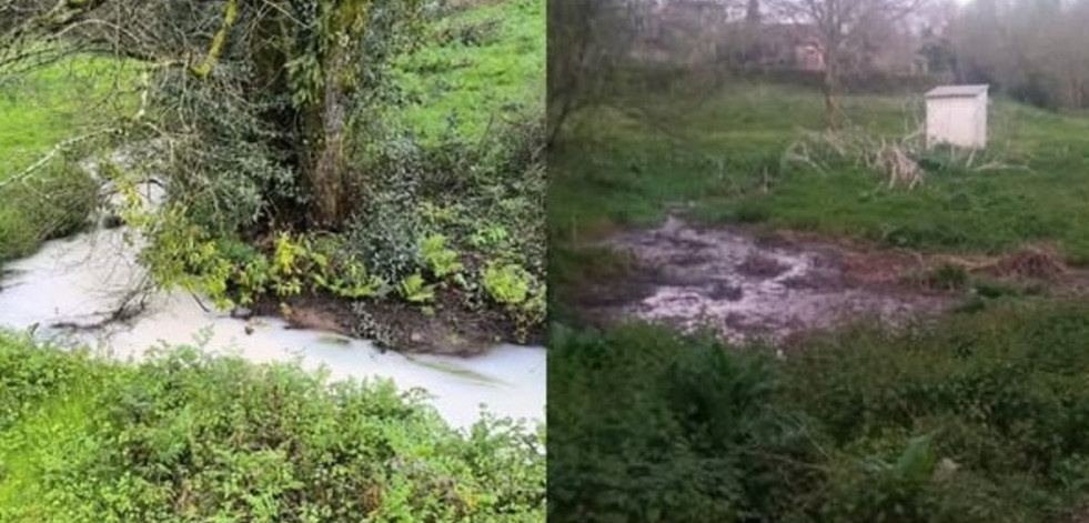 El BNG de Moraña denuncia el estado de los arroyos y el alcalde niega que haya quejas