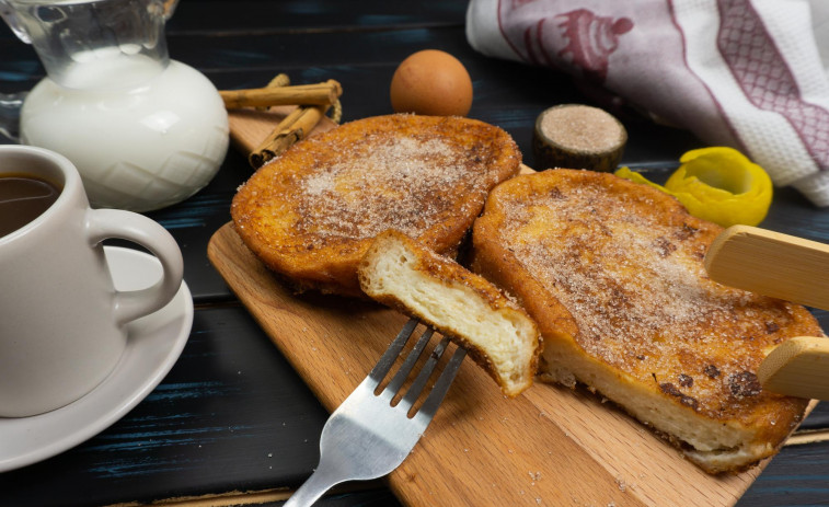 Torrijas gallegas borrachas, al puro estilo del cambadés Marcos Serén