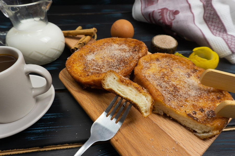 Torrijas gallegas borrachas, al puro estilo del cambadés Marcos Serén