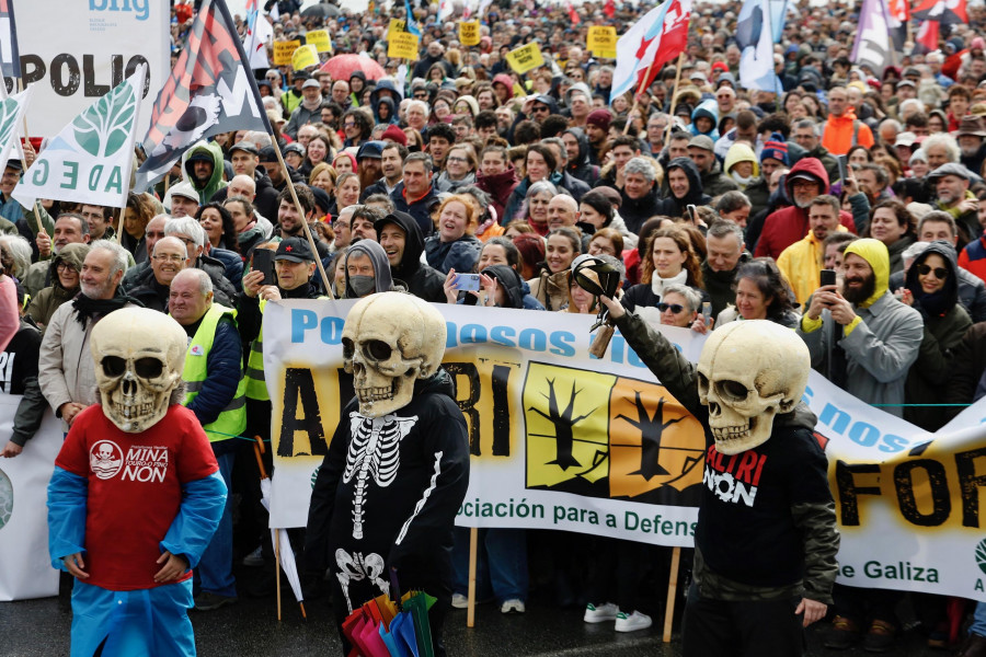 La PDRA califica de "éxito rotundo" de la manifestación contra Altri y dice que no cuenta con apoyo social