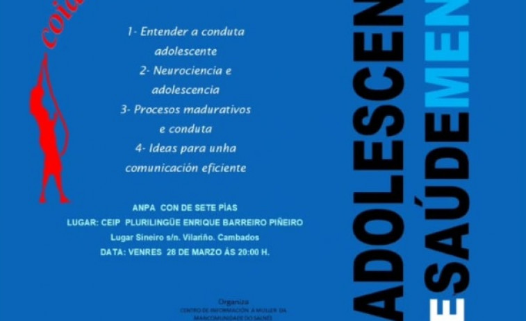 El colegio de Vilariño acoge una charla para padres sobre adolescencia y salud mental organizada por el CIM