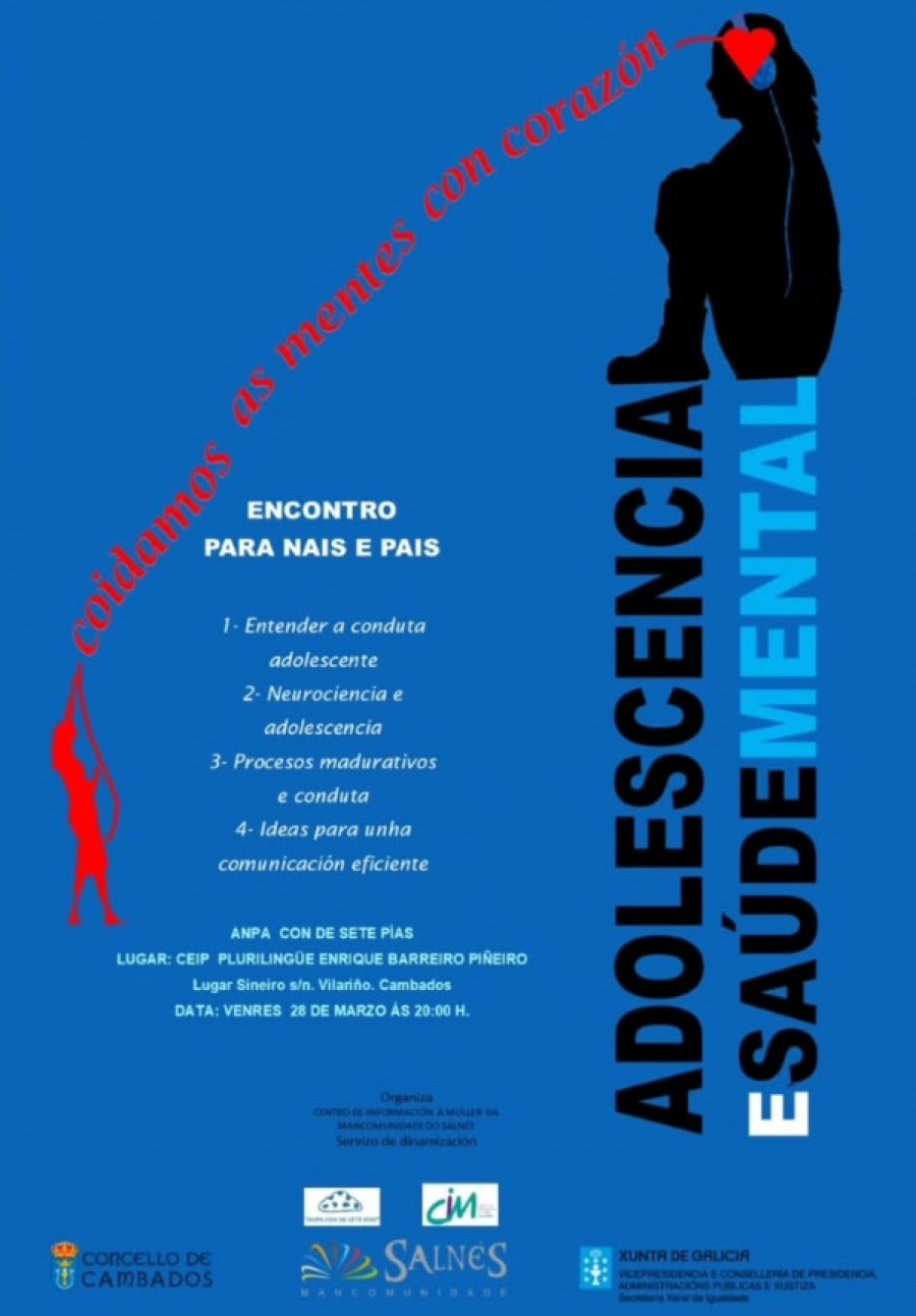 El colegio de Vilariño acoge una charla para padres sobre adolescencia y salud mental organizada por el CIM