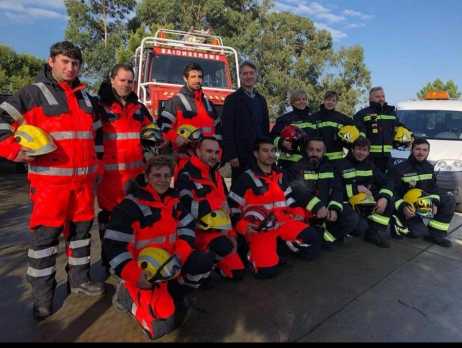 Extinguido un incendio en la zona de Moreiras, en O Grove