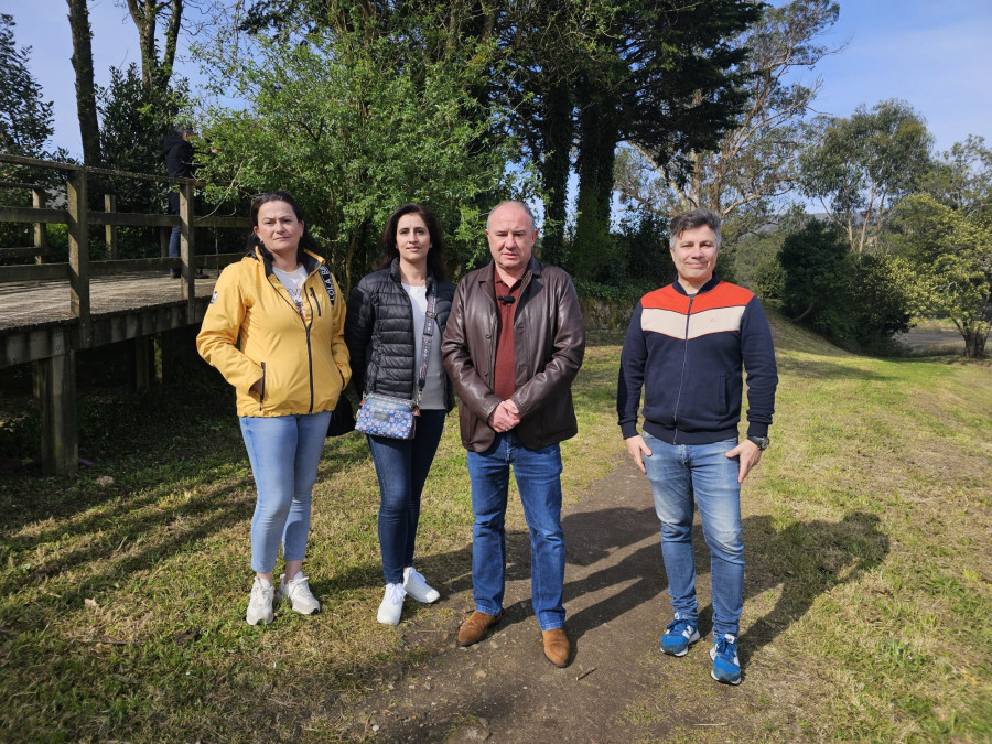 Los populares de Boiro exigen la ejecución del tramo final de la senda peatonal del río Coroño